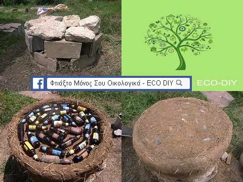 Φτιάξτε πήλινο φούρνο, η κατασκευή της βάσης