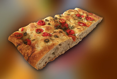 Μια νοστιμότατη focaccia, το αγαπημένο ψωμάκι των παιδιών.