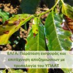 ΕΛΓΑ: Παράταση εισφοράς και επιτάχυνση αποζημιώσεων με τροπολογία του ΥΠΑΑΤΚάντε εγγραφή στο newsletter