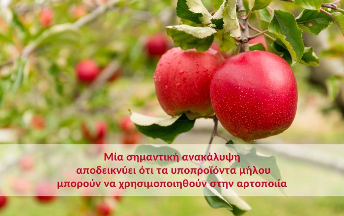 Μία σημαντική ανακάλυψη αποδεικνύει ότι τα υποπροϊόντα μήλου μπορούν να χρησιμοποιηθούν στην αρτοποιίαΚάντε εγγραφή στο newsletter