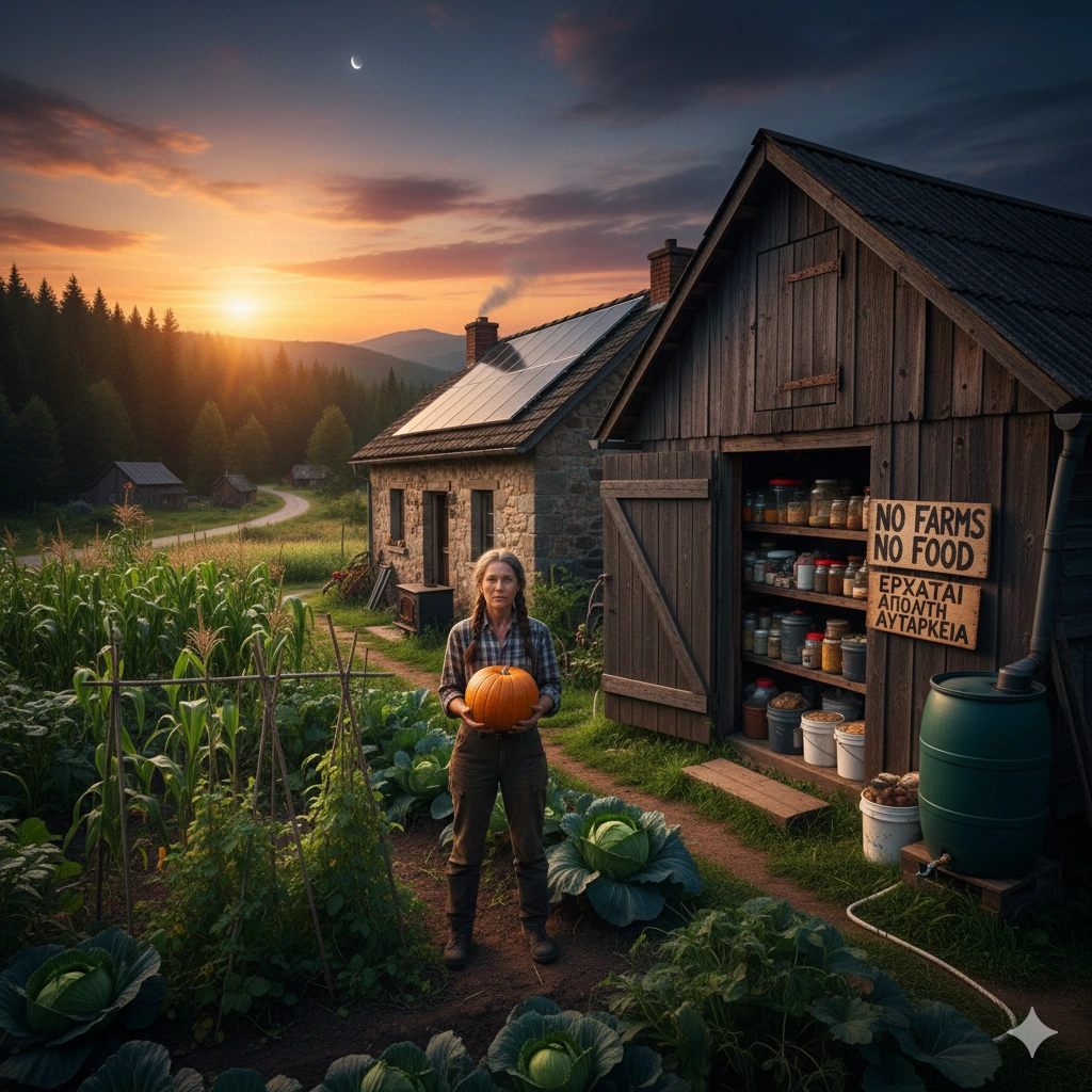 Οδηγός για απόλυτη αυτάρκεια και επιβίωση (survival): Σχεδιασμός κήπου, αποθήκευση τροφίμων και προετοιμασία για επισιτιστική κρίση.