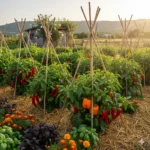 Φύτευση πιπεριάς Φλωρίνης σε βιολογικό περιβόλι