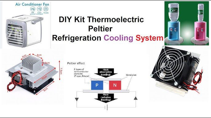 alt="
DIY Kit Thermoelectric Peltier Refrigeration Cooling System"