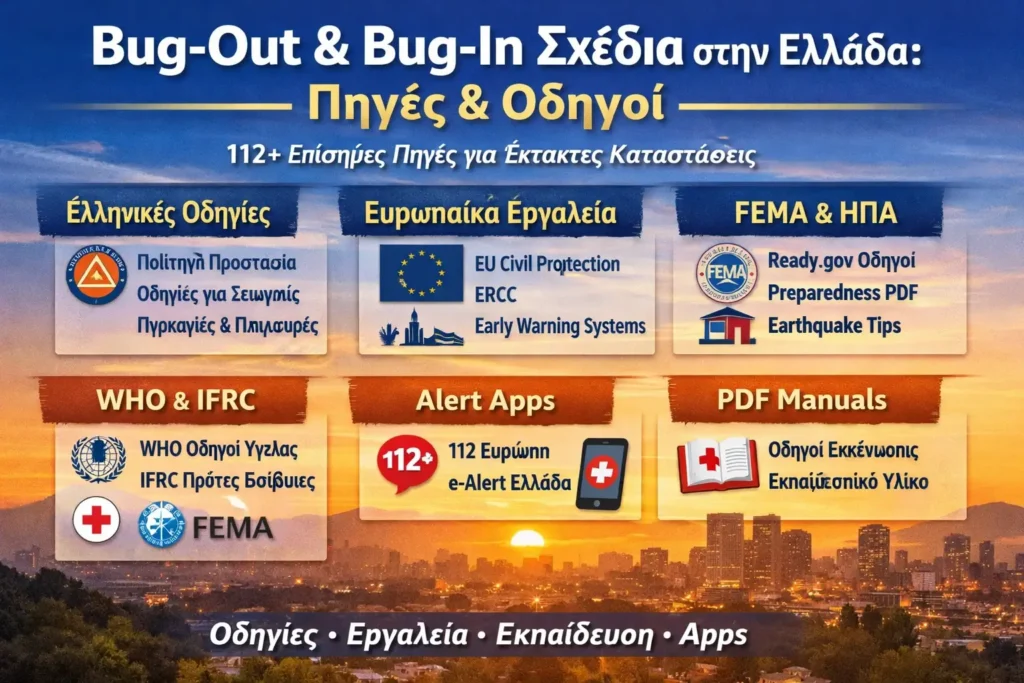 Bug-Out και Bug-In Σχέδια στην Ελλάδα