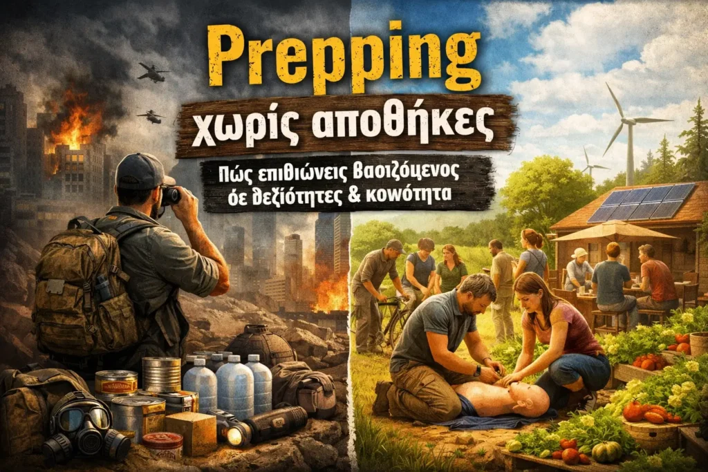 Prepping 101 (2026) χωρίς αποθήκες Πώς επιβιώνεις