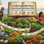 Τι να Φυτέψω Κάθε Μήνα Ετήσιο Ημερολόγιο Κήπου 2026